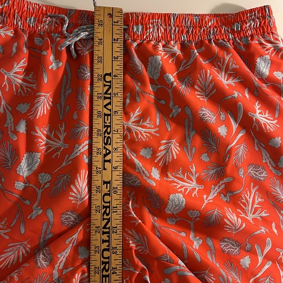 Goodfellow & Co Swim Trunks Men’s size XL Coral. & Gray Print - Picture 9 of 12